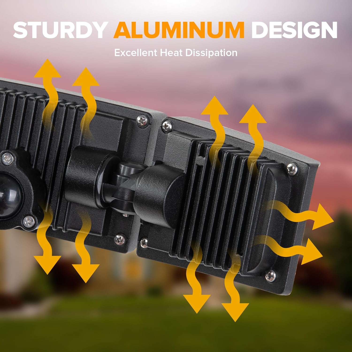 LED Flood Security Light 75W 8000LM IP65 Waterproof for Garage Yard