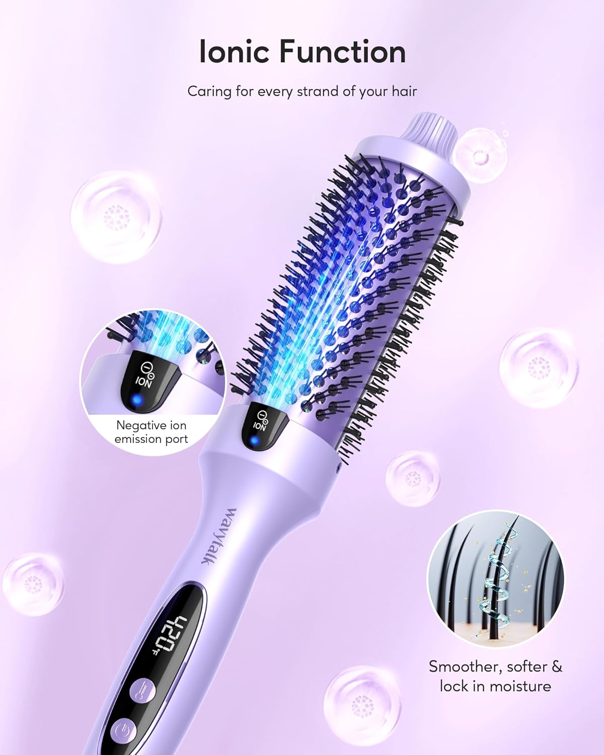 Wavytalk Blowout Express Ionic Hot Air Brush  1.5 Inch