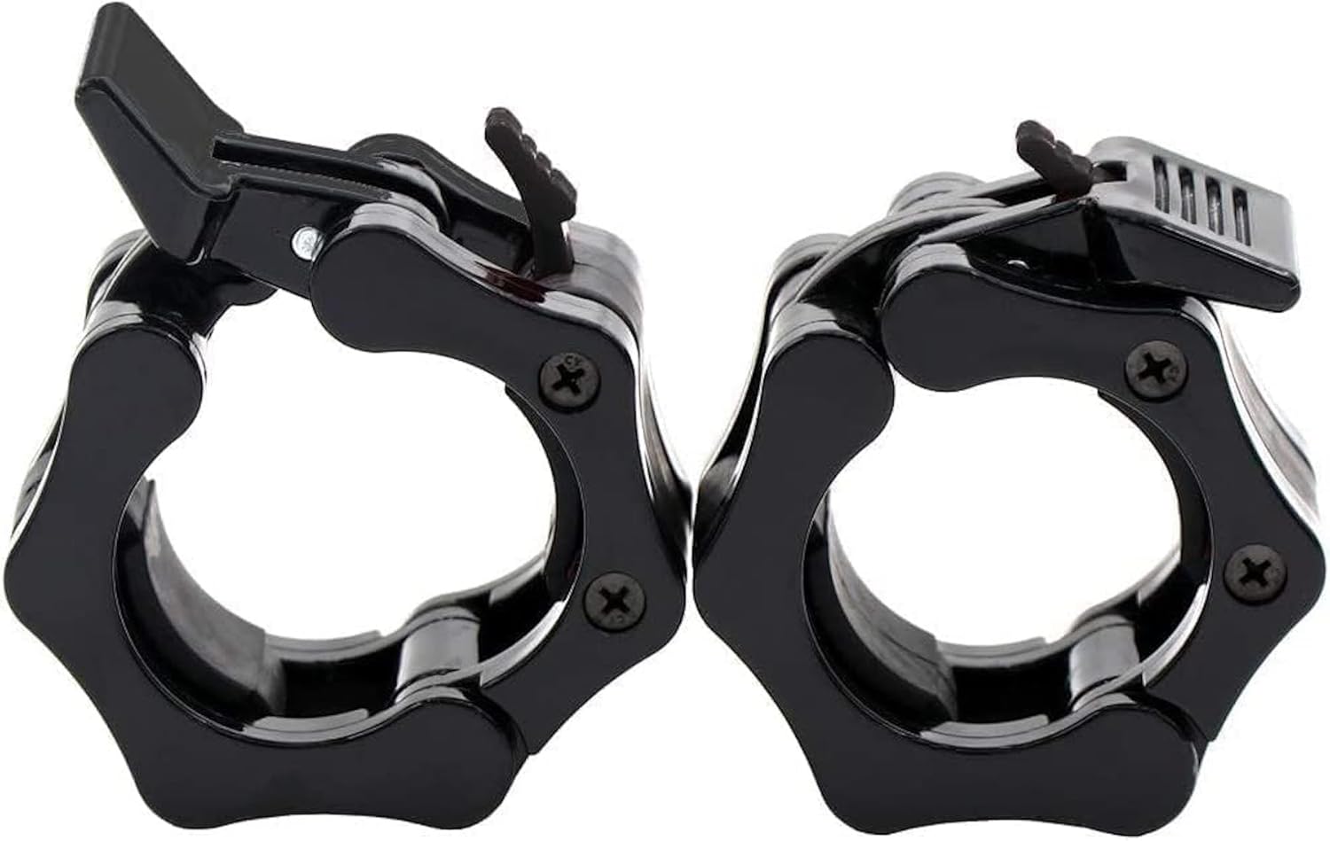 Barbell Clamps 2 inch, Heavy Duty Exercise Collars 2" Quick Release Pair of Locking Pro Olympic Weight Bar Plate Locks Collar Clips for Workout Weightlifting Fitness Training