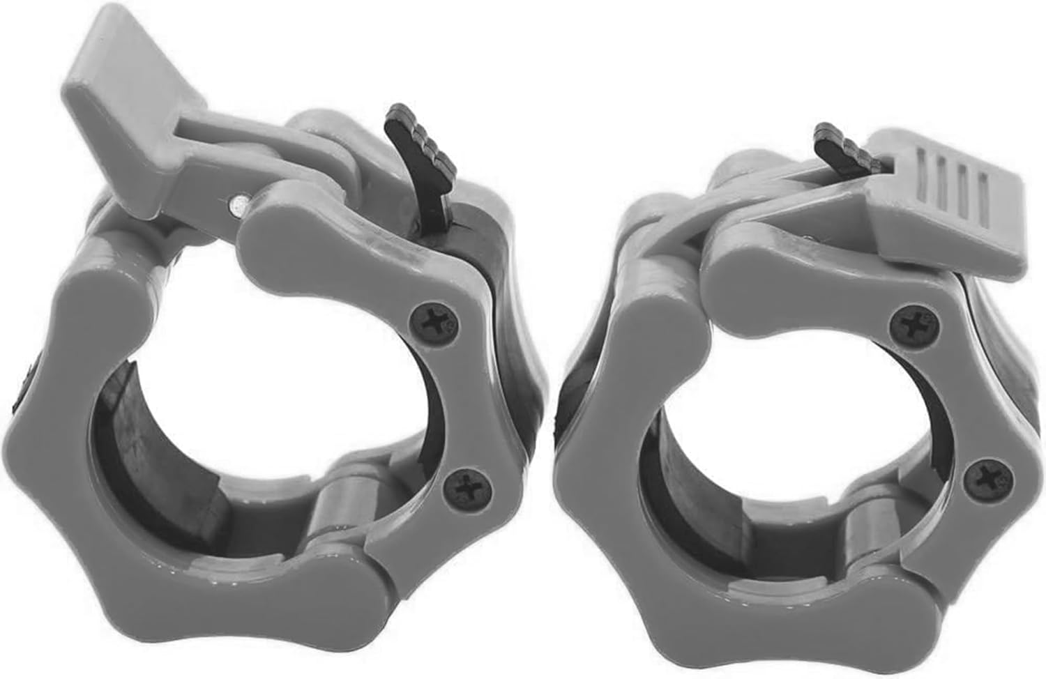 Barbell Clamps 2 inch, Heavy Duty Exercise Collars 2" Quick Release Pair of Locking Pro Olympic Weight Bar Plate Locks Collar Clips for Workout Weightlifting Fitness Training