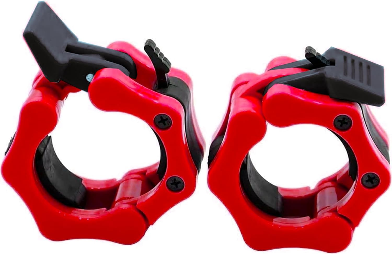 Barbell Clamps 2 inch, Heavy Duty Exercise Collars 2" Quick Release Pair of Locking Pro Olympic Weight Bar Plate Locks Collar Clips for Workout Weightlifting Fitness Training