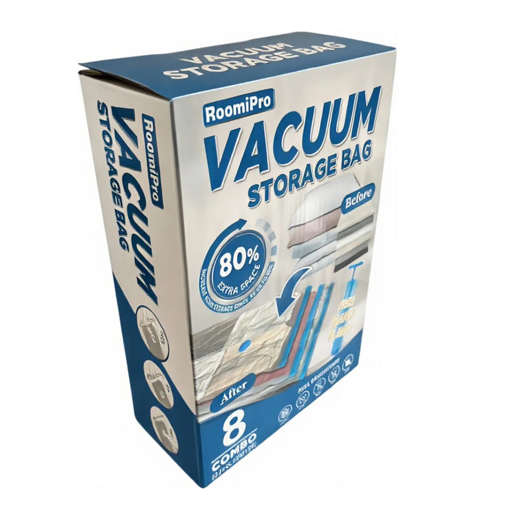 Vacuum Storage Bags Space Saver Compression Seal Bags w/ Pump Travel Home