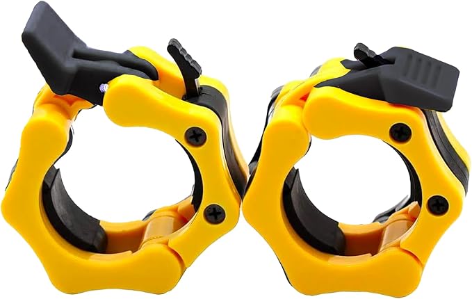 Barbell Clamps 2 inch, Heavy Duty Exercise Collars 2" Quick Release Pair of Locking Pro Olympic Weight Bar Plate Locks Collar Clips for Workout Weightlifting Fitness Training